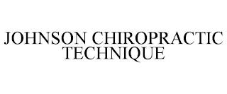 JOHNSON CHIROPRACTIC TECHNIQUE trademark