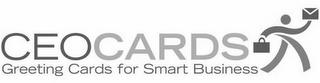 CEO CARDS GREETING CARDS FOR SMART BUSINESS trademark