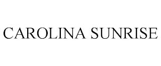 CAROLINA SUNRISE trademark