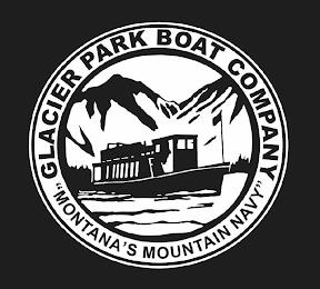 GLACIER PARK BOAT COMPANY "MONTANA'S MOUNTAIN NAVY" trademark