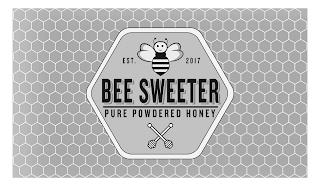 EST. 2017 BEE SWEETER PURE POWDERED HONEY trademark