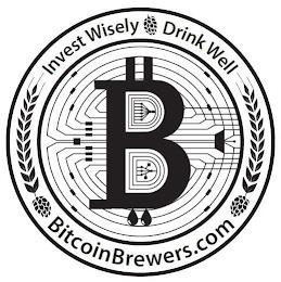 INVEST WISELY DRINK WELL B BITCOINBREWERS.COM trademark