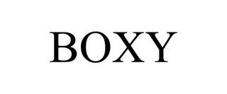 BOXY trademark