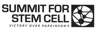 SUMMIT FOR STEM CELL VICTORY OVER PARKINSON'S trademark