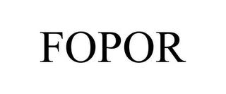 FOPOR trademark