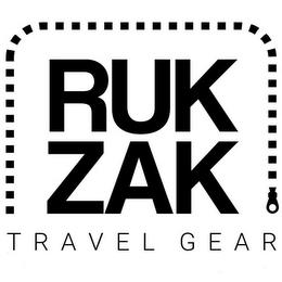 RUKZAK TRAVEL GEAR trademark