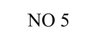 NO 5 trademark