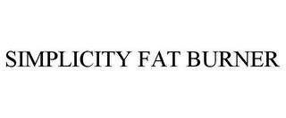 SIMPLICITY FAT BURNER trademark