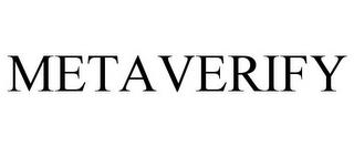 METAVERIFY trademark