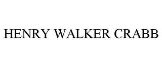 HENRY WALKER CRABB trademark