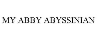 MY ABBY ABYSSINIAN trademark