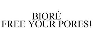 BIORÉ FREE YOUR PORES! trademark