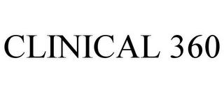 CLINICAL 360 trademark