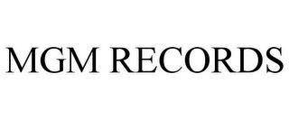 MGM RECORDS trademark