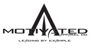 MOTIVATED APPAREL CO. LEADING BY EXAMPLE trademark