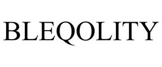 BLEQOLITY trademark