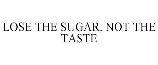 LOSE THE SUGAR, NOT THE TASTE trademark