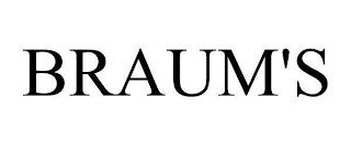 BRAUM'S trademark