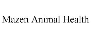 MAZEN ANIMAL HEALTH trademark