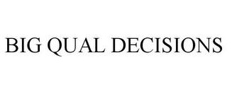 BIG QUAL DECISIONS trademark