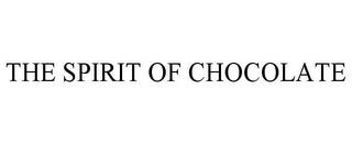 THE SPIRIT OF CHOCOLATE trademark