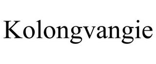 KOLONGVANGIE trademark