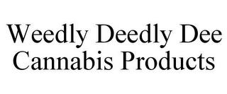 WEEDLY DEEDLY DEE CANNABIS PRODUCTS trademark