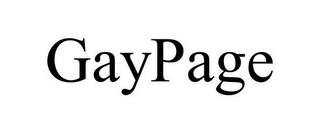 GAYPAGE trademark