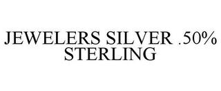 JEWELERS SILVER .50% STERLING trademark