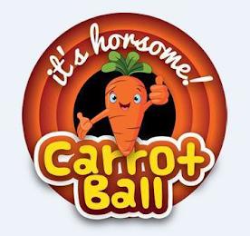 IT'S HORSOME! CARROT BALL trademark