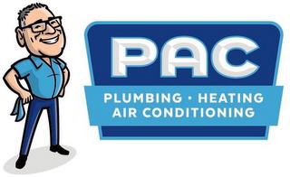 PAC PLUMBING · HEATING AIR CONDITIONING trademark