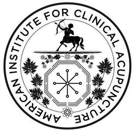 AMERICAN INSTITUTE FOR CLINICAL ACUPUNCTUREURE trademark