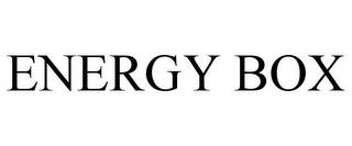 ENERGY BOX trademark