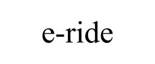 E-RIDE trademark