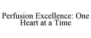 PERFUSION EXCELLENCE: ONE HEART AT A TIME trademark