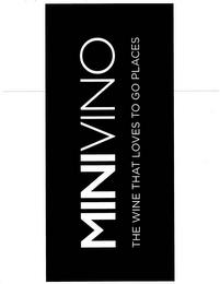 MINIVINO THE WINE THAT LOVES TO GO PLACES trademark