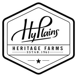 HYPLAINS HERITAGE FARMS ESTAB. 1961 trademark