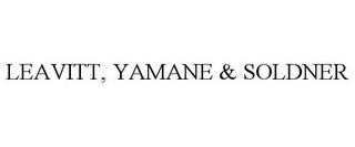 LEAVITT, YAMANE & SOLDNER trademark