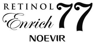 RETINOL ENRICH 77 NOEVIR trademark