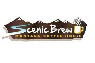 SCENIC BREW MONTANA COFFEE HOUSE trademark