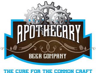 APOTHECARY BEER COMPANY THE CURE FOR THE COMMON CRAFT trademark