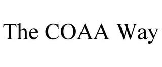 THE COAA WAY trademark