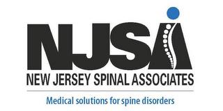 NJSA NEW JERSEY SPINAL ASSOCIATES MEDICAL SOLUTIONS FOR SPINE DISORDERS trademark