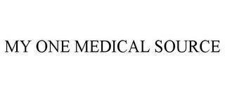 MY ONE MEDICAL SOURCE trademark