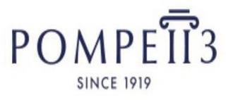 POMPEII3 SINCE 1919 trademark