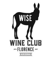 WISE WINE CLUB ESTD FLORENCE 2017 ARIZONAA trademark