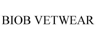 BIOB VETWEAR trademark