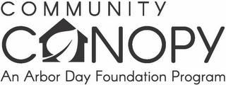 COMMUNITY CANOPY AN ARBOR DAY FOUNDATION PROGRAM trademark