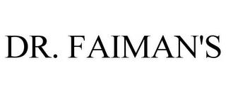 DR. FAIMAN'S trademark