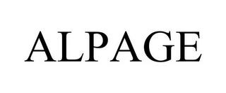 ALPAGE trademark